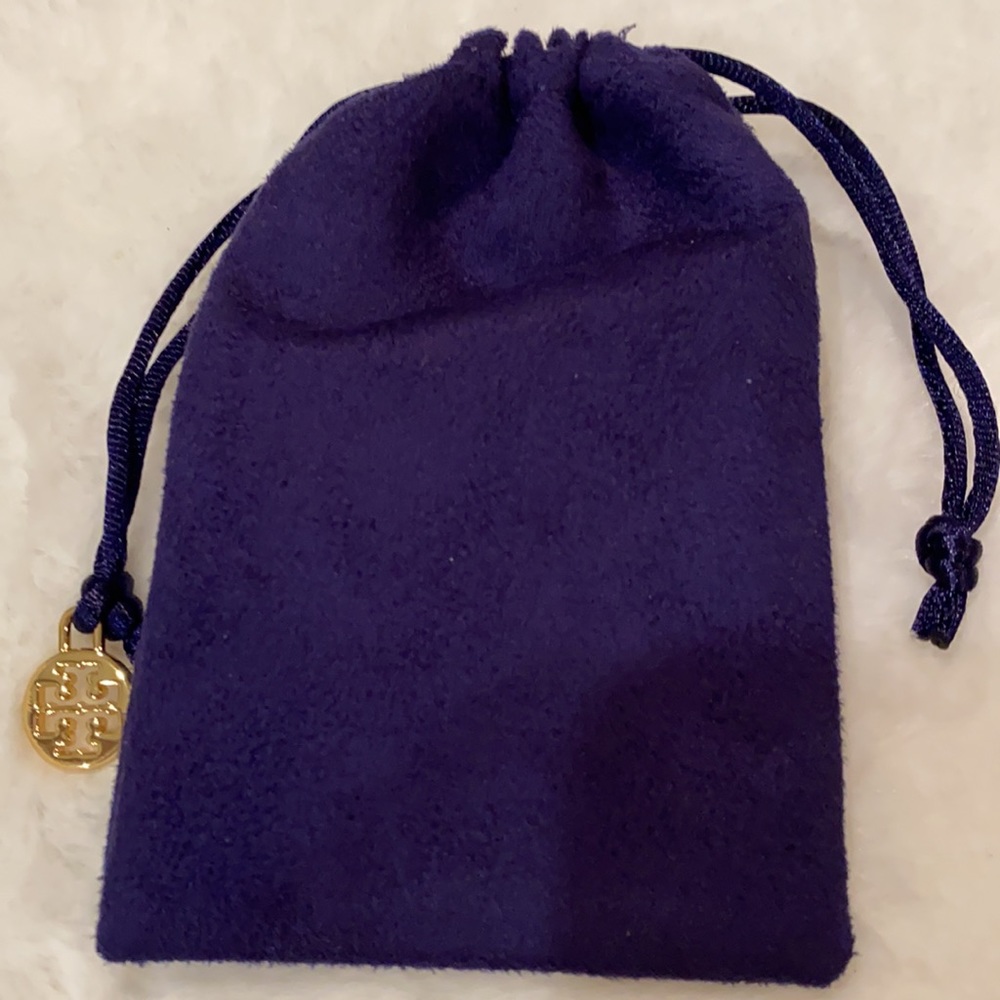 Tory Burch Logo Gold Plated Earrings - Picture 7 of 7